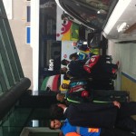 Iran players leaving the hotel to go to their training session on Sunday