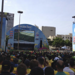 The FIFA Fan Fest with over 25,000 people watching the game made for an atmosphere not unlike being there at the stadium!