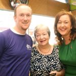 Lucy Harris with Tomas Nally and Eimear Nally at the Downs Syndrome Ireland fundraiser
