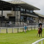 The deserted stands at the Kilbeggan Races recently